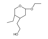 2H-Pyran-4-ethanol,2-ethoxy-5-ethyltetrahydro-,[2S-(2alpha,4alpha,5bta)]-(9CI) structure