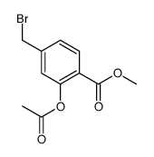 methyl 2-acetyloxy-4-(bromomethyl)benzoate Structure