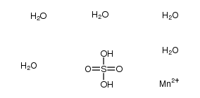 Sulfuric acid, manganese salt,pentahydrate Structure