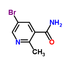 5-Bromo-2-methylnicotinamide structure