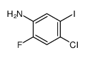 4-氯-2-氟-5-碘苯胺结构式