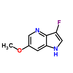3-Fluoro-6-methoxy-1H-pyrrolo[3,2-b]pyridine structure