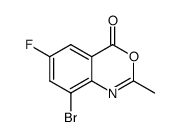 6-fluoro-8-bromo-2-methyl-4H-3,1-benzoxazin-4-one Structure