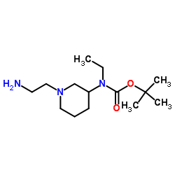 2-Methyl-2-propanyl [1-(2-aminoethyl)-3-piperidinyl]ethylcarbamate Structure