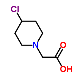 (4-Chloro-1-piperidinyl)acetic acid Structure