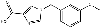 1-[(3-Methoxyphenyl)methyl]-1H-imidazole-4-carboxylic acid structure