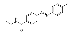 4-[(4-methylphenyl)diazenyl]-N-propylbenzamide结构式