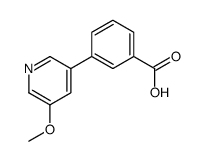 3-(5-methoxypyridin-3-yl)benzoic acid structure