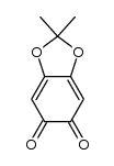 2,2-dimethylbenzo[d][1,3]dioxole-5,6-dione结构式
