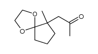 1-(6-methyl-1,4-dioxaspiro[4.4]nonan-6-yl)propan-2-one结构式