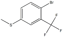1-Bromo-4-(methylsulfanyl)-2-(trifluoromethyl)benzene Structure