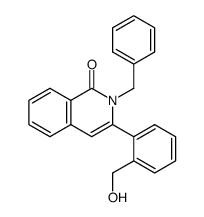 2-benzyl-3-(2-hydroxymethylphenyl)-2H-isoquinolin-1-one Structure