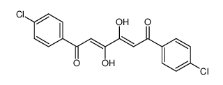 1,6-bis-p-chlorophenyl-3,4-dihydroxy-2,4-hexadiene-1,6-dione结构式