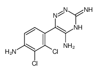 6-(4-Amino-2,3-dichlorophenyl)-1,2,4-triazine-3,5-diamine Structure