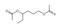 1,4-diacetoxy-hexane Structure