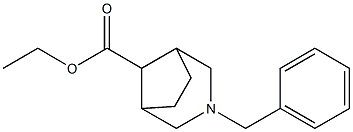 ethyl 3-benzyl-3-azabicyclo[3.2.1]octane-8-carboxylate结构式