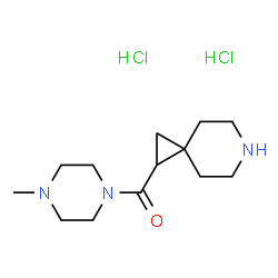 1-(4-methylpiperazine-1-carbonyl)-6-azaspiro[2.5]octane dihydrochloride结构式