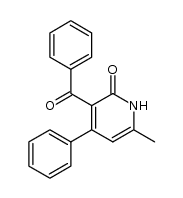 3-benzoyl-6-methyl-4-phenylpyridin-2(1H)-one Structure