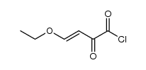 (E)-4-ethoxy-2-oxo-3-butenoyl chloride结构式