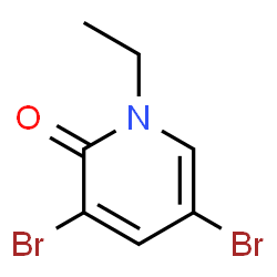 3,5-Dibromo-1-ethylpyridin-2(1H)-one structure