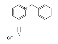 1-benzylpyridin-1-ium-3-carbonitrile,chloride Structure