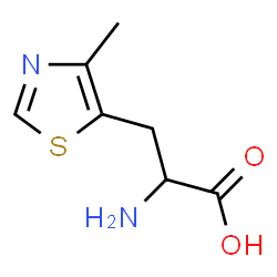 2-氨基-3-(4-甲基-5-噻唑基)丙酸结构式