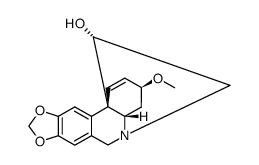 (5α,11S,13β,19α)-1,2-Didehydro-3β-methoxycrinan-11-ol structure