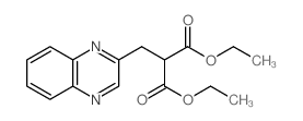 Propanedioic acid,2-(2-quinoxalinylmethyl)-, 1,3-diethyl ester Structure