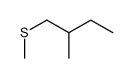 2-methyl-1-methylsulfanylbutane Structure