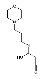 2-cyano-N-(3-morpholin-4-ylpropyl)acetamide结构式