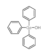 Germane,hydroxytriphenyl- Structure