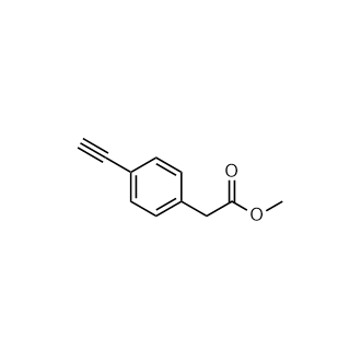 Methyl2-(4-ethynylphenyl)acetate Structure