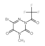 1,2,4-Triazine-3,5(2H,4H)-dione,6-bromo-4-methyl-2-(2,2,2-trifluoroacetyl)- structure