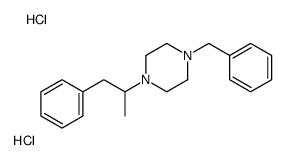 1-benzyl-4-(1-phenylpropan-2-yl)piperazine,dihydrochloride Structure