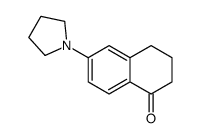 6-(pyrrolidin-1-yl)-3,4-dihydronaphthalen-1(2H)-one结构式