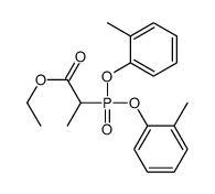 ethyl 2-(bis(o-tolyloxy)phosphoryl)propanoate Structure