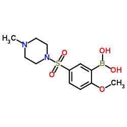 (2-甲氧基-5-((4-甲基哌嗪-1-基)磺酰)苯基)硼酸图片