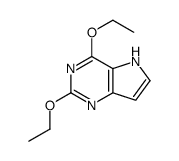 5H-Pyrrolo[3,2-d]pyrimidine,2,4-diethoxy-(9CI)结构式
