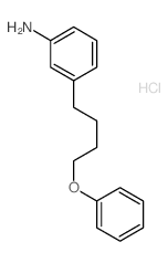 Benzenamine,3-(4-phenoxybutyl)-, hydrochloride (1:1) Structure