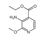 4-Pyridinecarboxylicacid,3-amino-2-methoxy-,ethylester(9CI) Structure