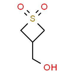 3-(hydroxymethyl)-1λ⁶-thietane-1,1-dione结构式