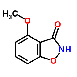 1,2-Benzisoxazol-3(2H)-one,4-methoxy-(9CI) structure
