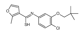 N-[4-chloro-3-(2,2-dimethylpropoxy)phenyl]-2-methylfuran-3-carbothioamide结构式