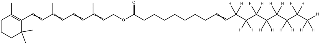 9-cis-retinyloleate-d17结构式