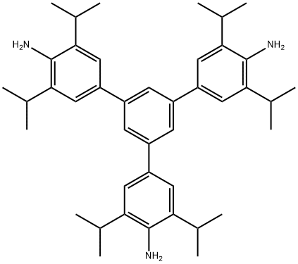 [1,1':3',1''-Terphenyl]-4,4''-diamine, 5'-[4-amino-3,5-bis(1-methylethyl)phenyl]-3,3'',5,5''-tetrakis(1-methylethyl)- Structure