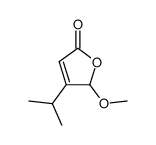 2(5H)-Furanone,5-methoxy-4-(1-methylethyl)-(9CI) Structure