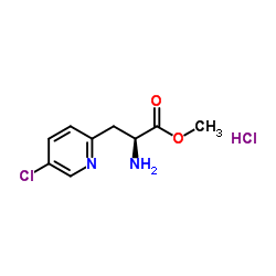 (S)-Methyl 2-amino-3-(5-chloropyridin-2-yl)propanoate hydrochloride Structure