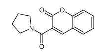 3-(1-Pyrrolidinylcarbonyl)coumarin Structure