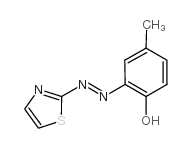 2-(2-thiazolylazo)-p-cresol Structure