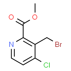 Methyl 3-(bromomethyl)-4-chloropyridine-2-carboxylate结构式